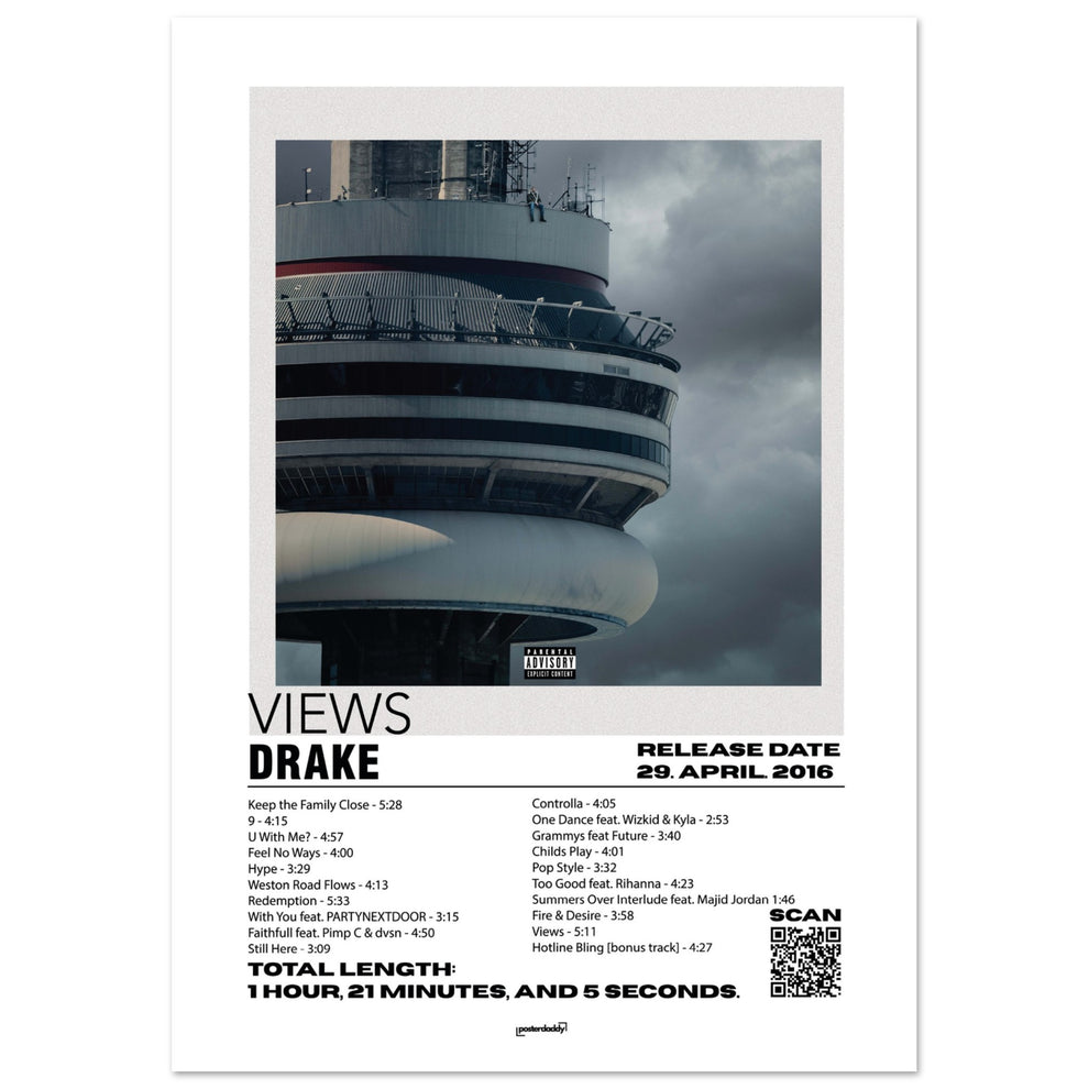 Drake Making Views DRAKE „VIEWS“ POSTER – Posterdaddy