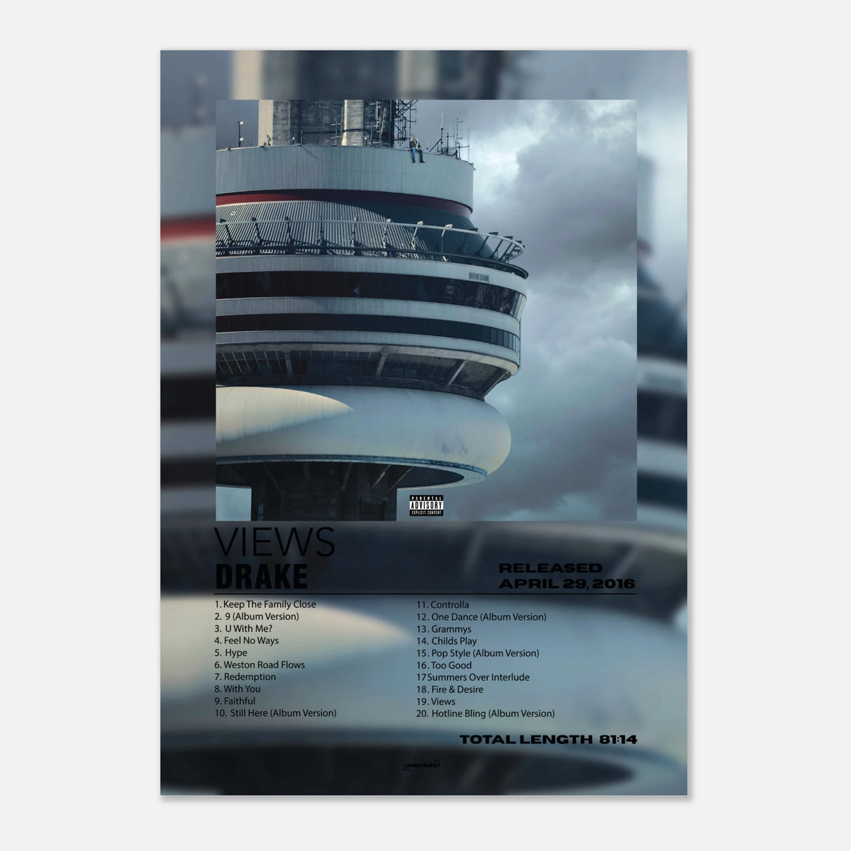 Drake Making Views Drake „Views“ Poster 2 – Posterdaddy